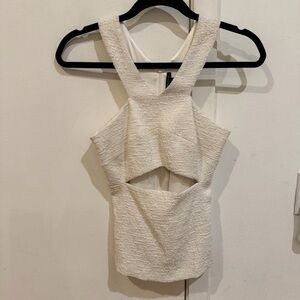 Jay Godfrey | Cutout Top in White
